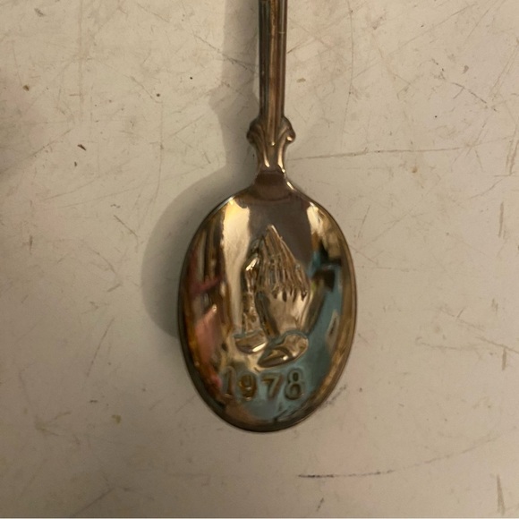 Vintage Christmas silver decorative spoons - embossed bowls - years 1975 - 1986 - Picture 6 of 14